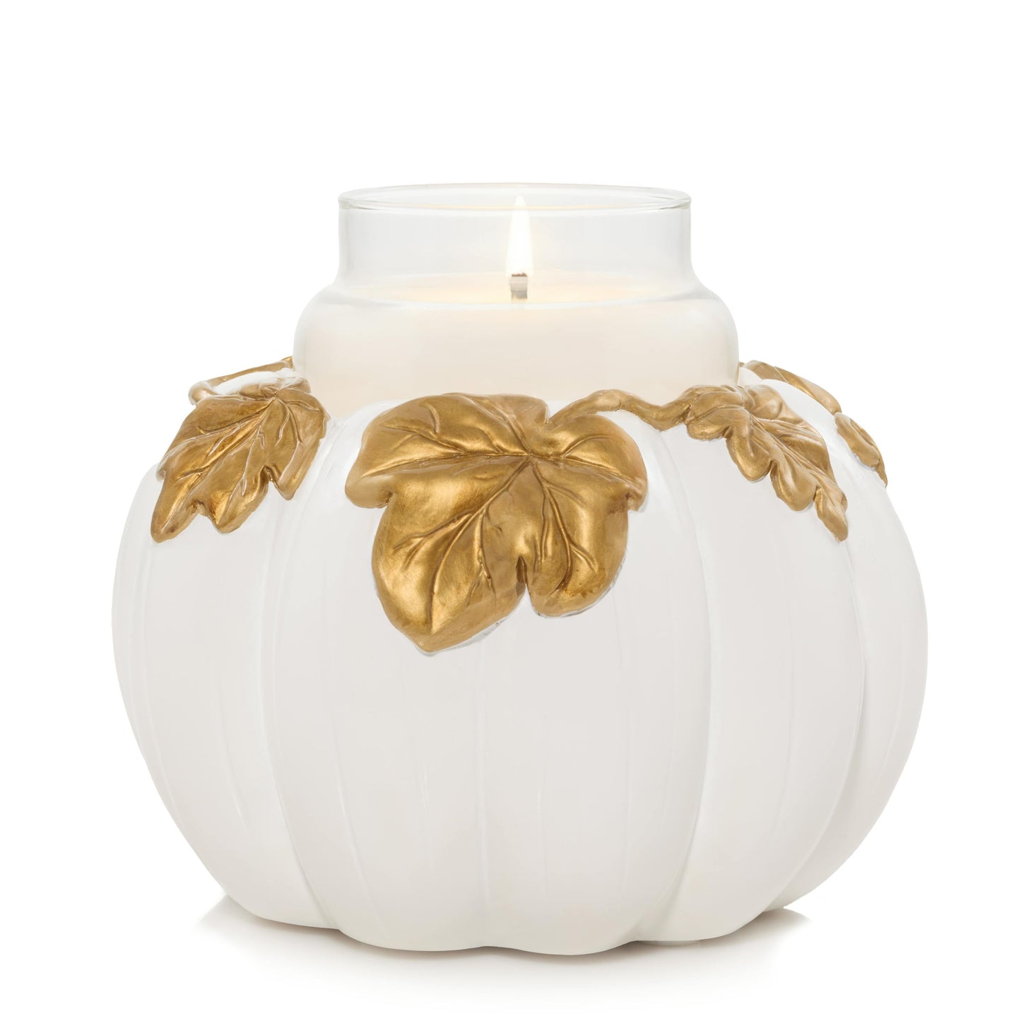 White Pumpkin Resin Holder - 5KR5