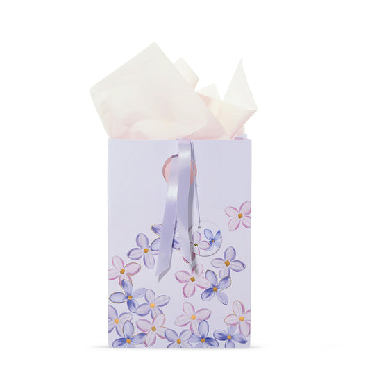 Purple Lilac Floral Gift Bag - OY4R